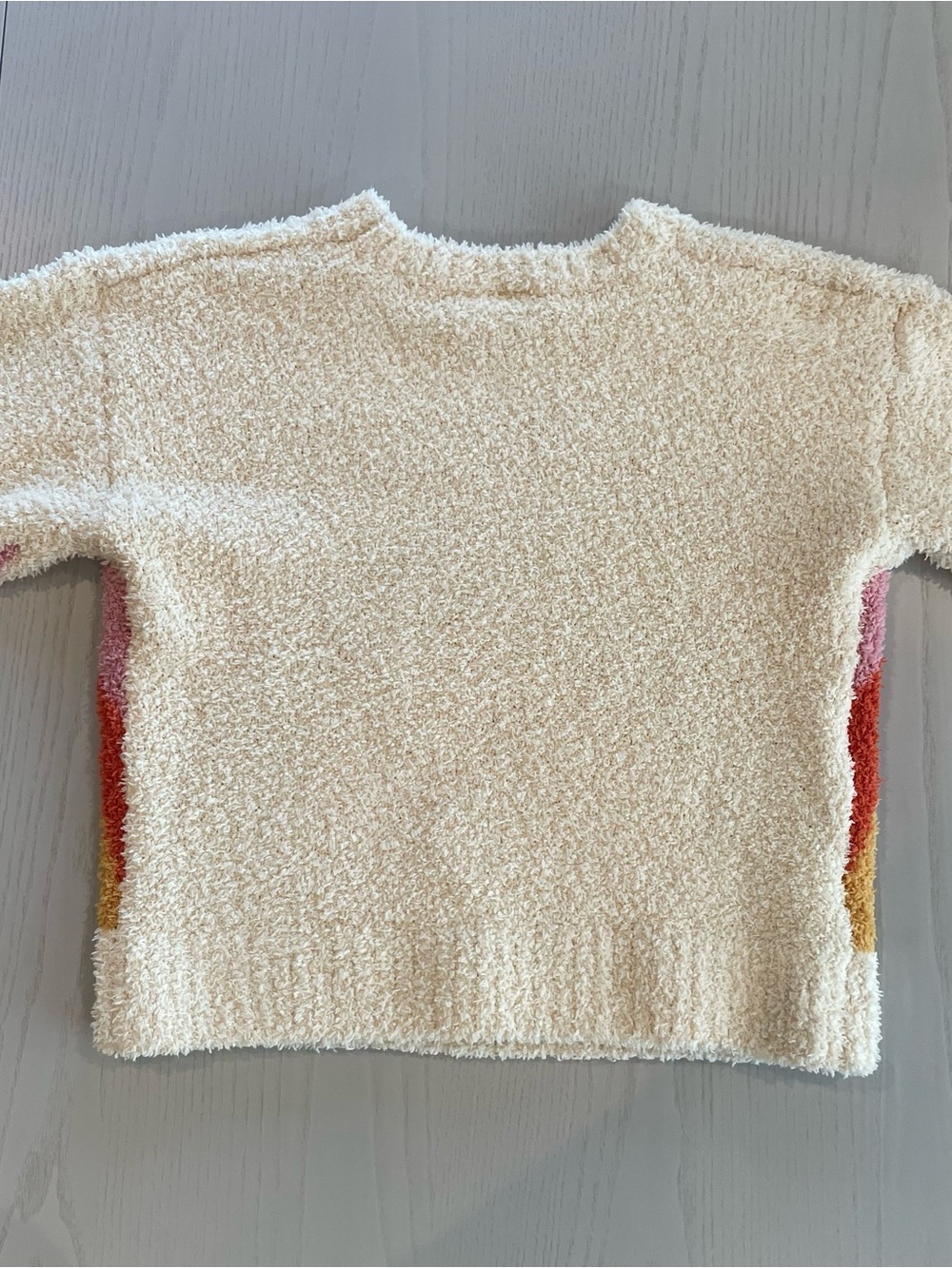Hanna Andersson Marshmallow Graphic Sweater Almond Oil Rainbow - Size 5 110 - Picture 5 of 5